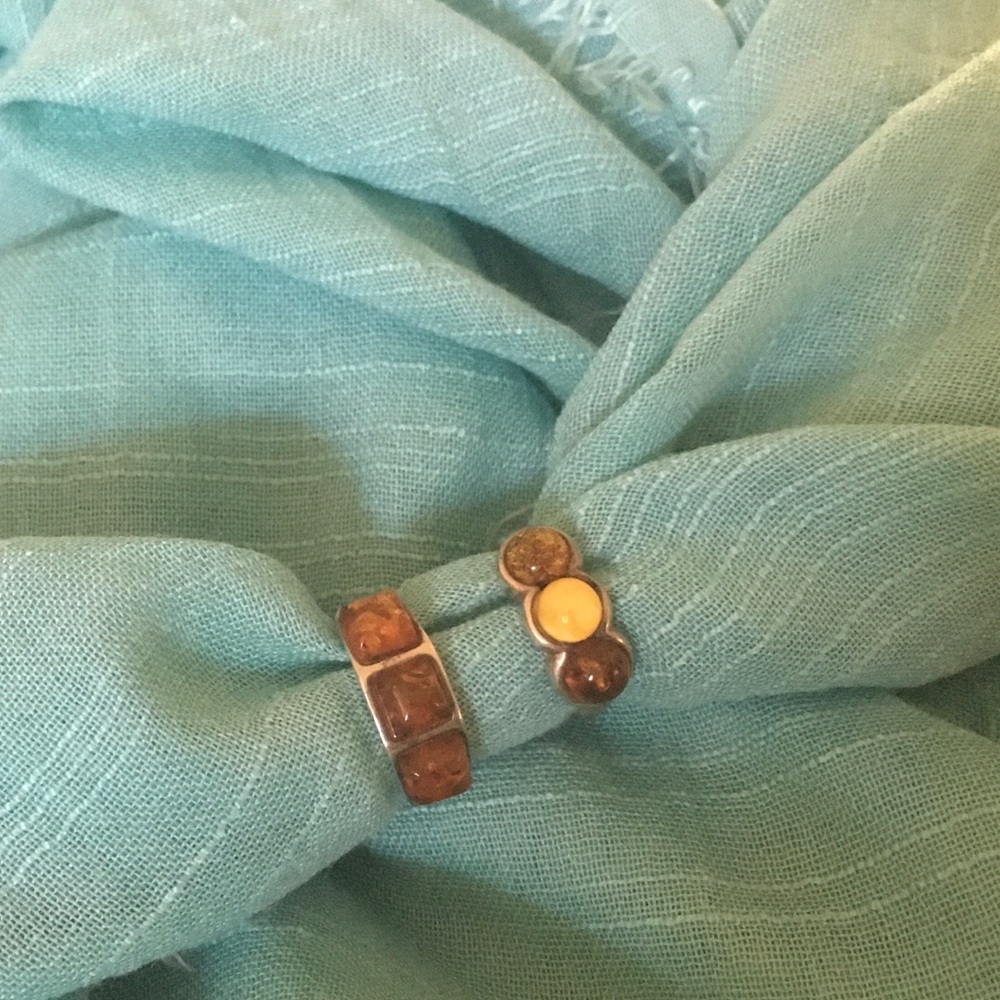 Amber Ring Set SS